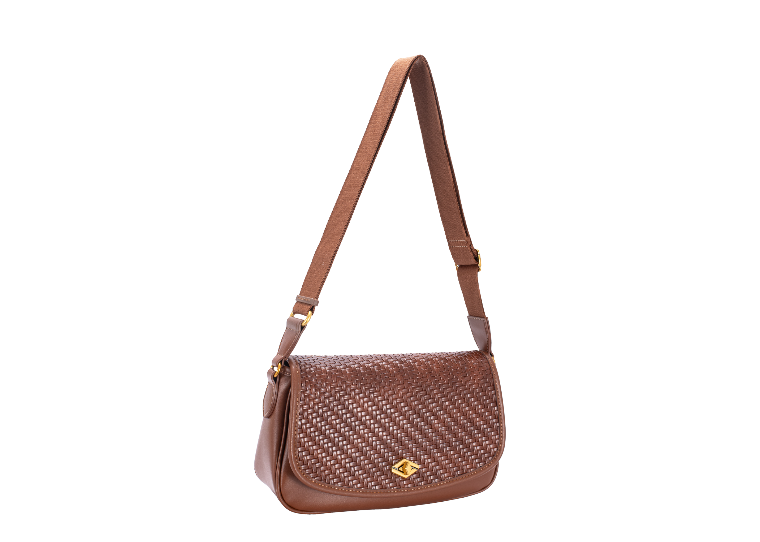 Nova Leathers Zip & Flap-Over Handbag | Tan CM8664