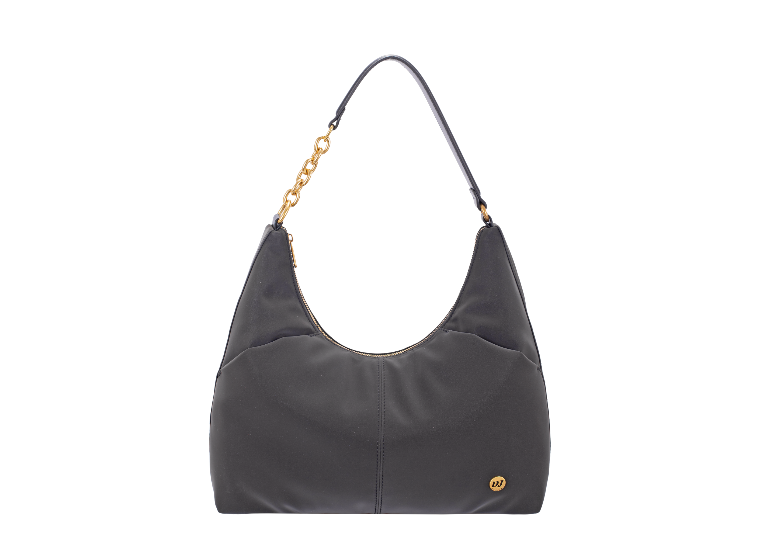Nova Leather Slouch Shoulder Bag | Black CM8730