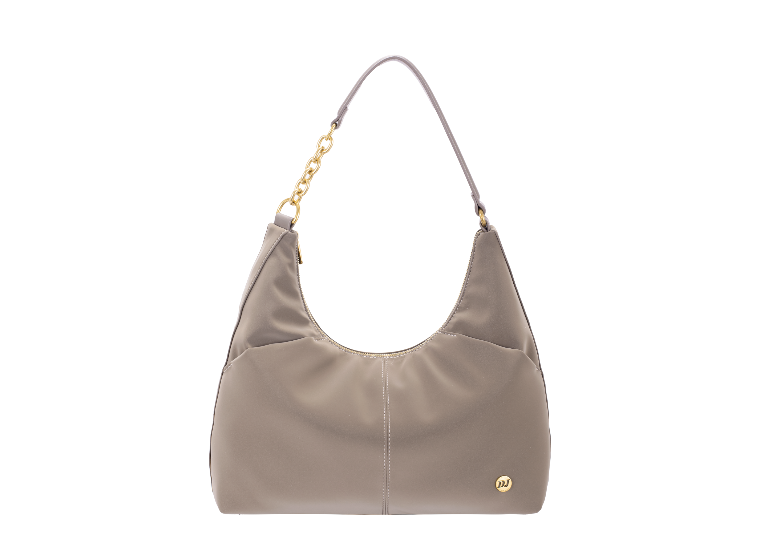 Nova Leather Slouch Shoulder Bag | Mushroom CM8730