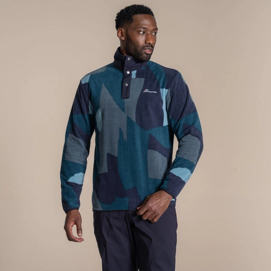 Craghoppers Dewlish Printed Fleece Top | Sea Blue CMA1430