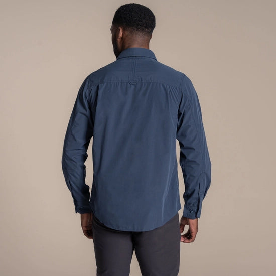 Craghoppers Kiwi LS Shirt | Ombre Blue CMS800
