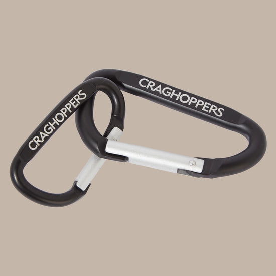 Craghoppers Aluminium Alloy Karabiner Pair | Black CUX0060