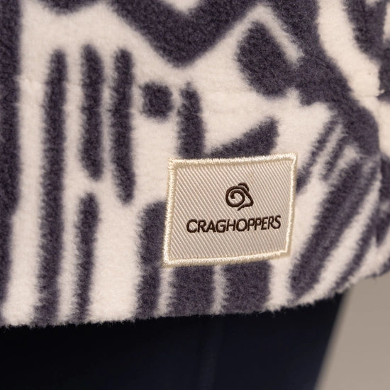 Craghoppers Women's Annjela Half Zip Fleece | Anthracite Print CWA401