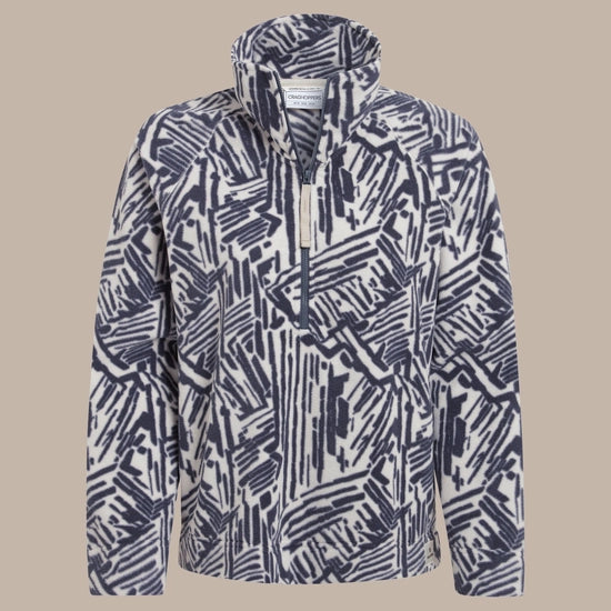 Craghoppers Women's Annjela Half Zip Fleece | Anthracite Print CWA401
