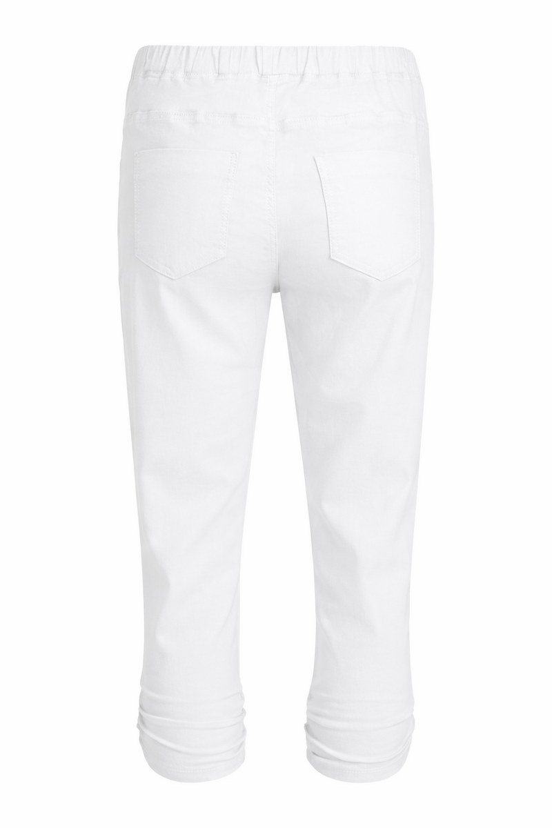 SUNDAY Cropped Trousers  | White 6096 6525