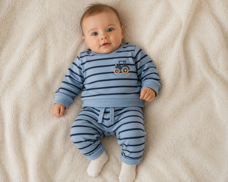 Name It Larsbo NB Set Sweatshirt & Trousers | Blue