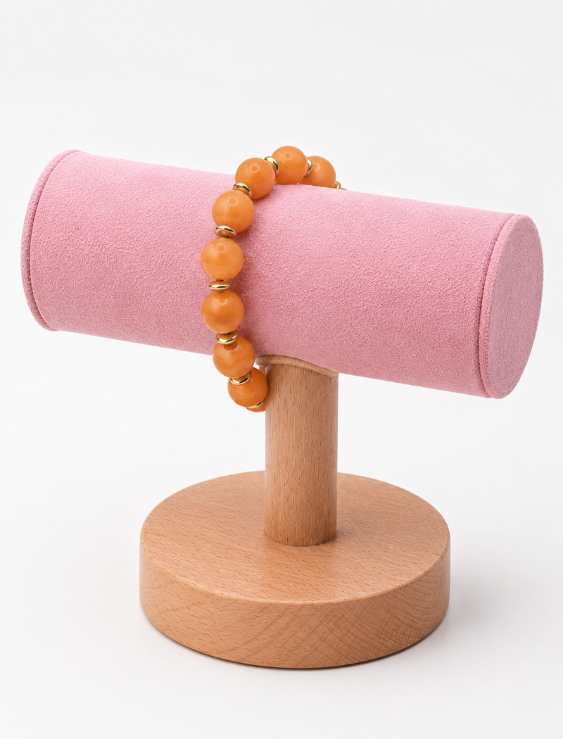Claren Bijoux Acrylic Style Bracelet | Orange BR265