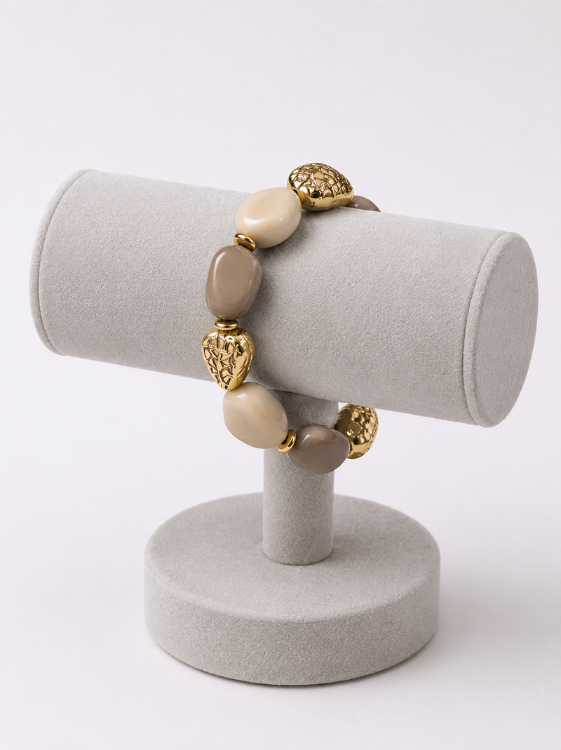 LOLO & YAYA Elastic Bracelets | Taupe 46693