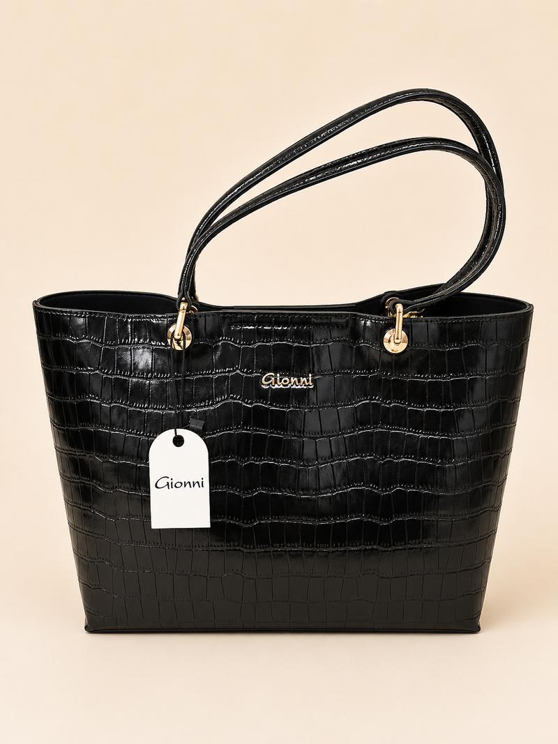Gionni Oud Shopper Bag | Black  11G2952