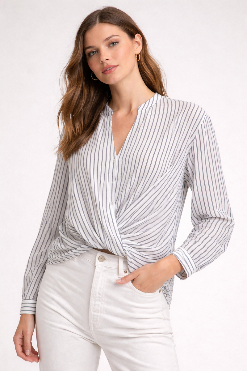 JDY Barbara Life L/S  Shirt | Cloud Dancer