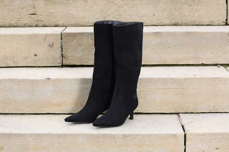 Rant & Rave Daisy Long Boots  | Black RRSH-075