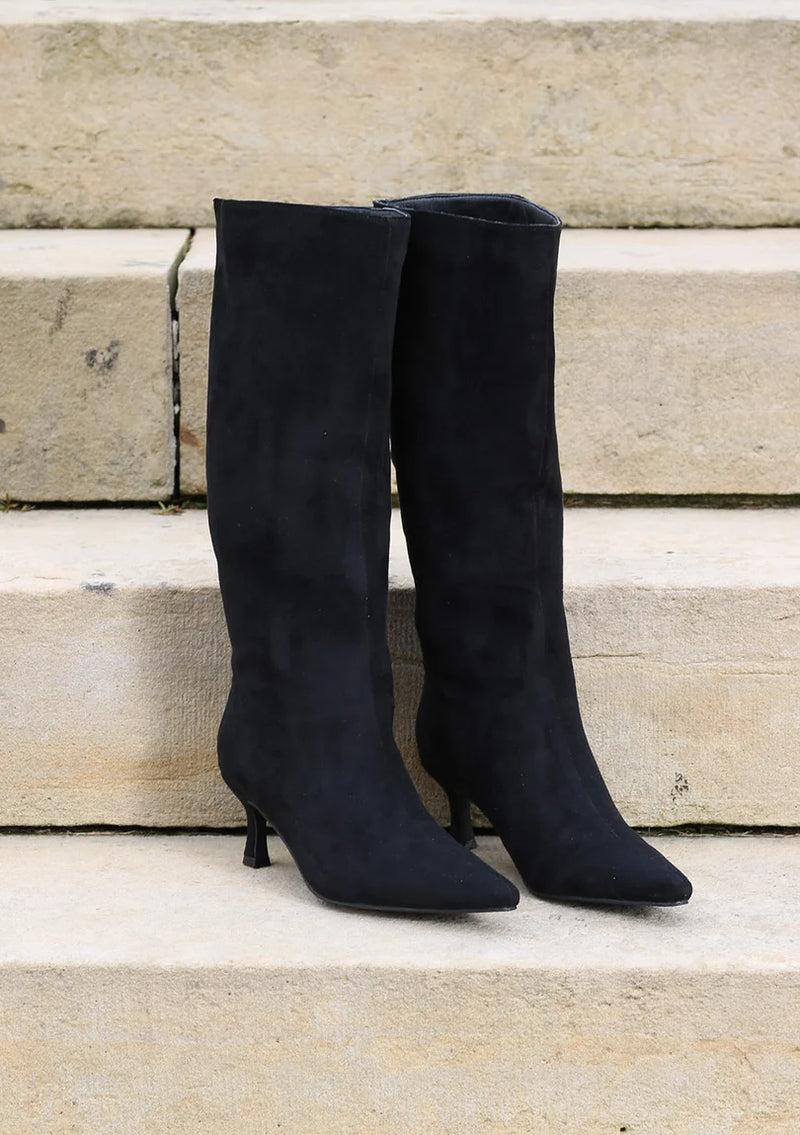 Rant & Rave Daisy Long Boots  | Black RRSH-075