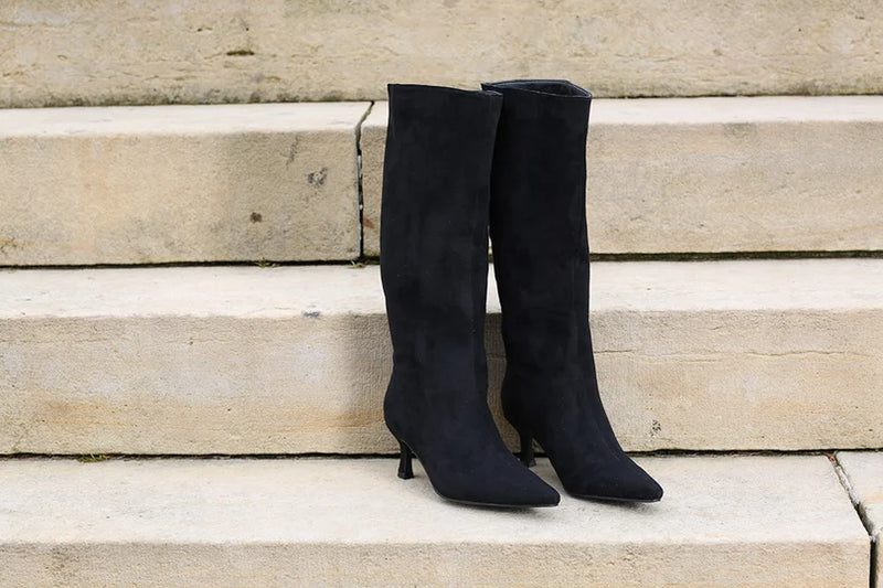 Rant & Rave Daisy Long Boots  | Black RRSH-075