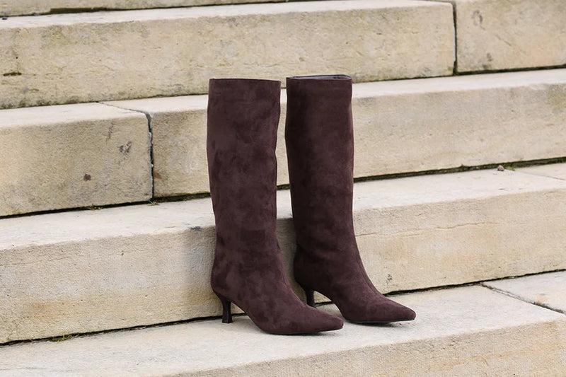 Rant & Rave  Daisy Long Boots  | Chocolate RRSH-075