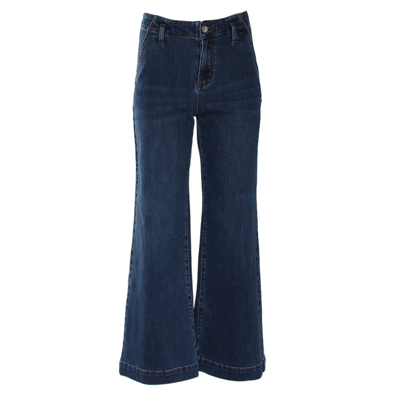 Rant & Rave Doreen High-Waist Wide Leg Jean | Medium Blue RR43-P53