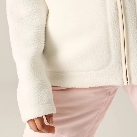 Dare2b Women's Firn Hooded Borg Fleece |  White DWA777