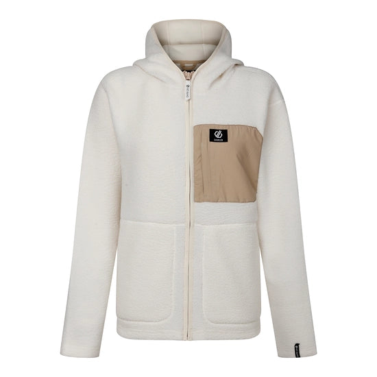 Dare2b Women's Firn Hooded Borg Fleece |  White DWA777