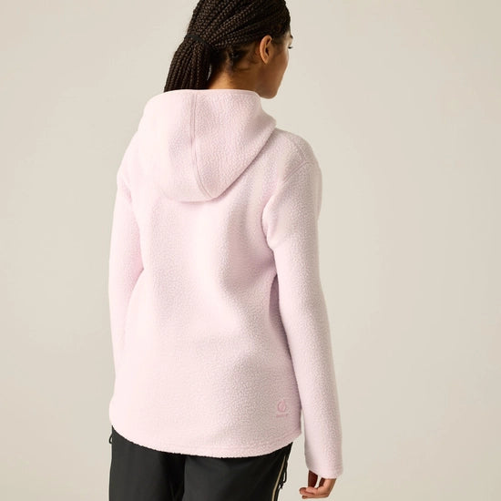 Dare2b Women's Firn Hooded Borg Fleece | Pink Haze DWA777