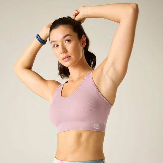 Dare2B React Sports Bra Sport Top | Mauve DWU413