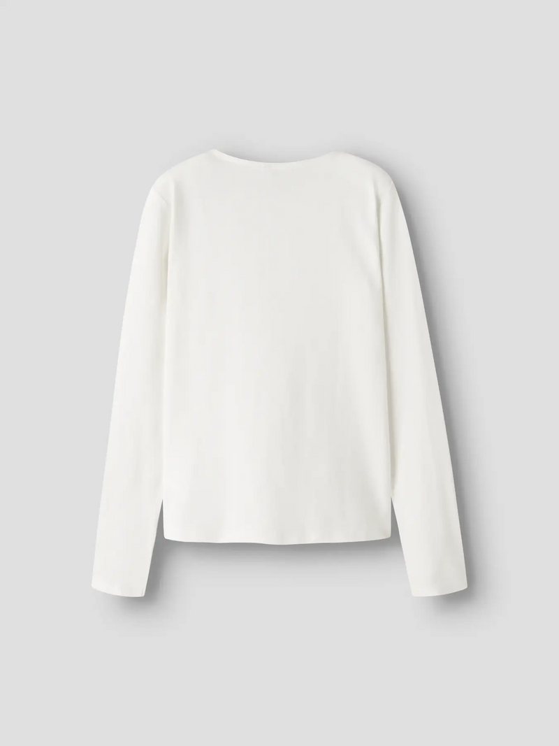 Name It Kids LS Slim Top | Cloud Dancer White