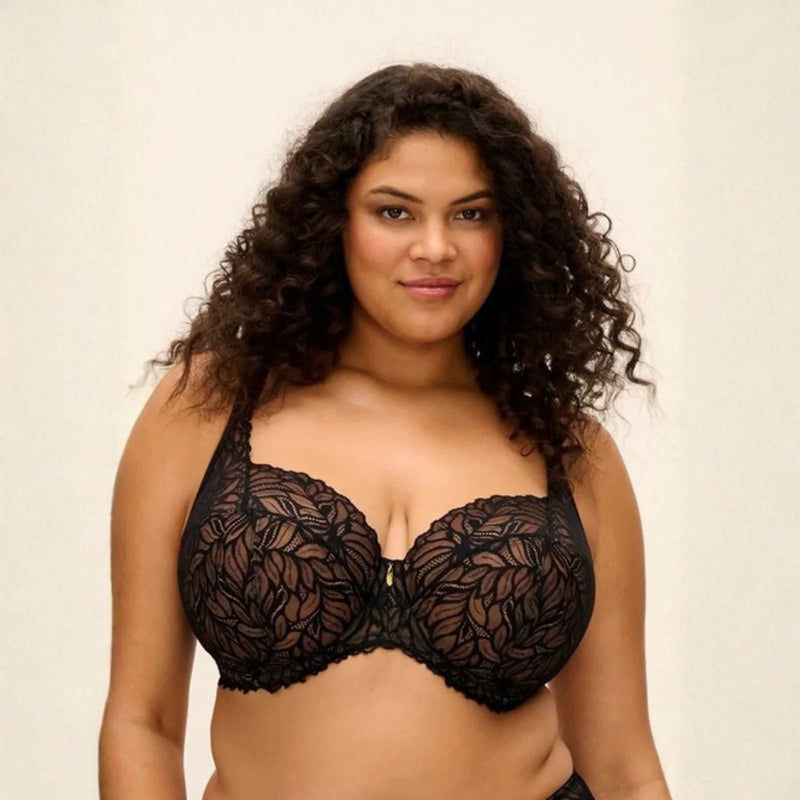 Elomu Carena Underwire Balconette Bra | Black EL303507