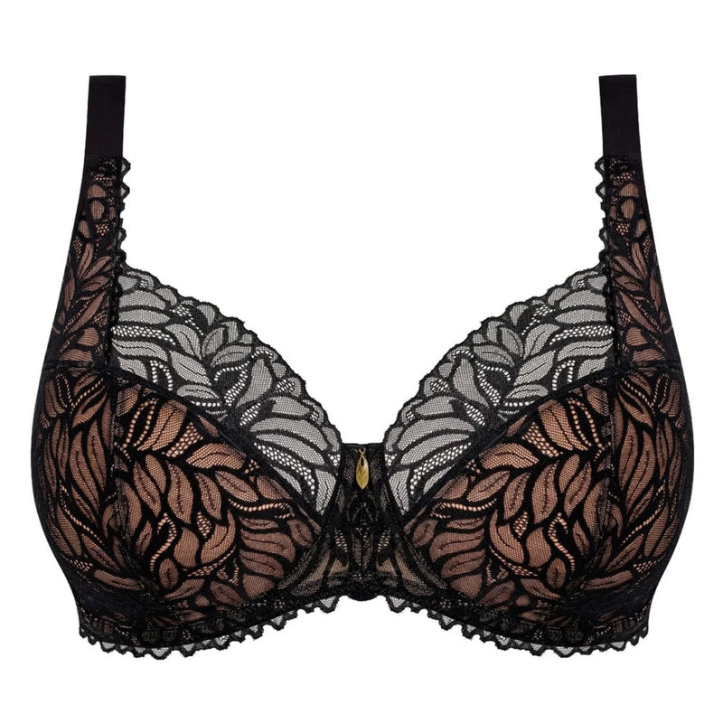 Elomu Carena Underwire Balconette Bra | Black EL303507