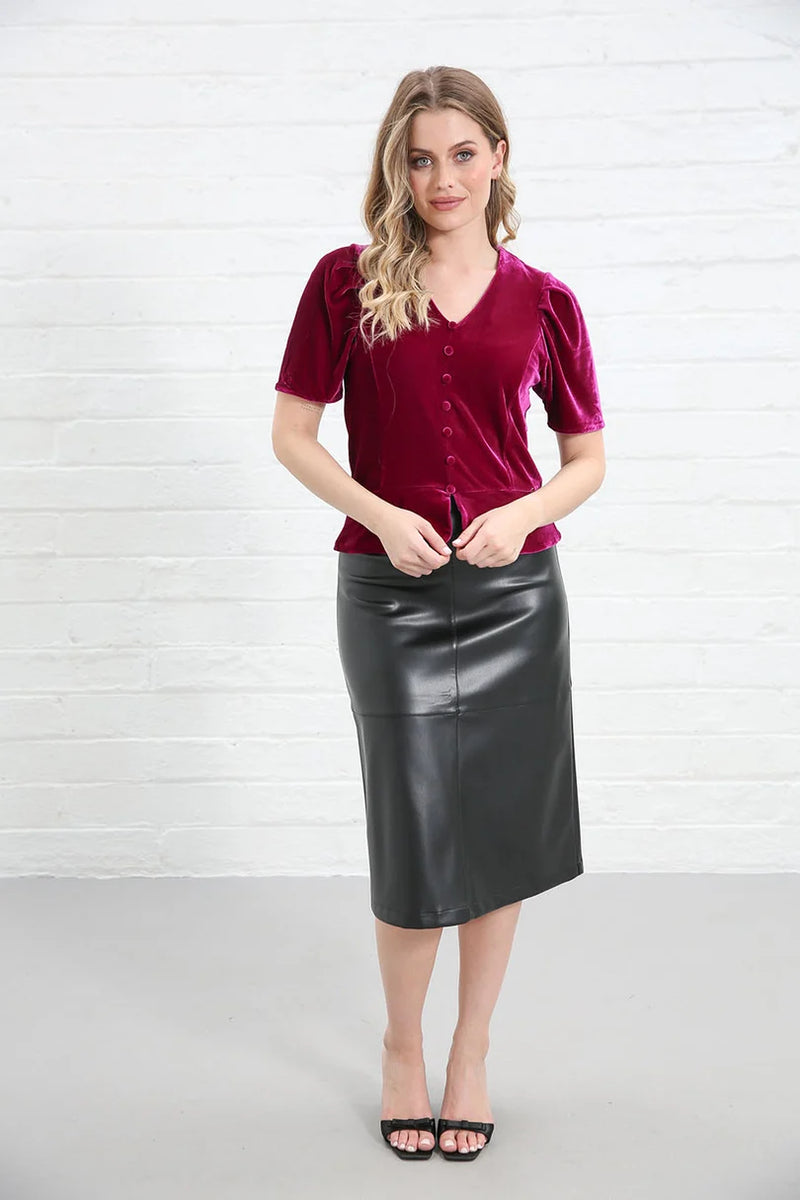 Rant & Rave Ella Skirt | Black RR44-Q66