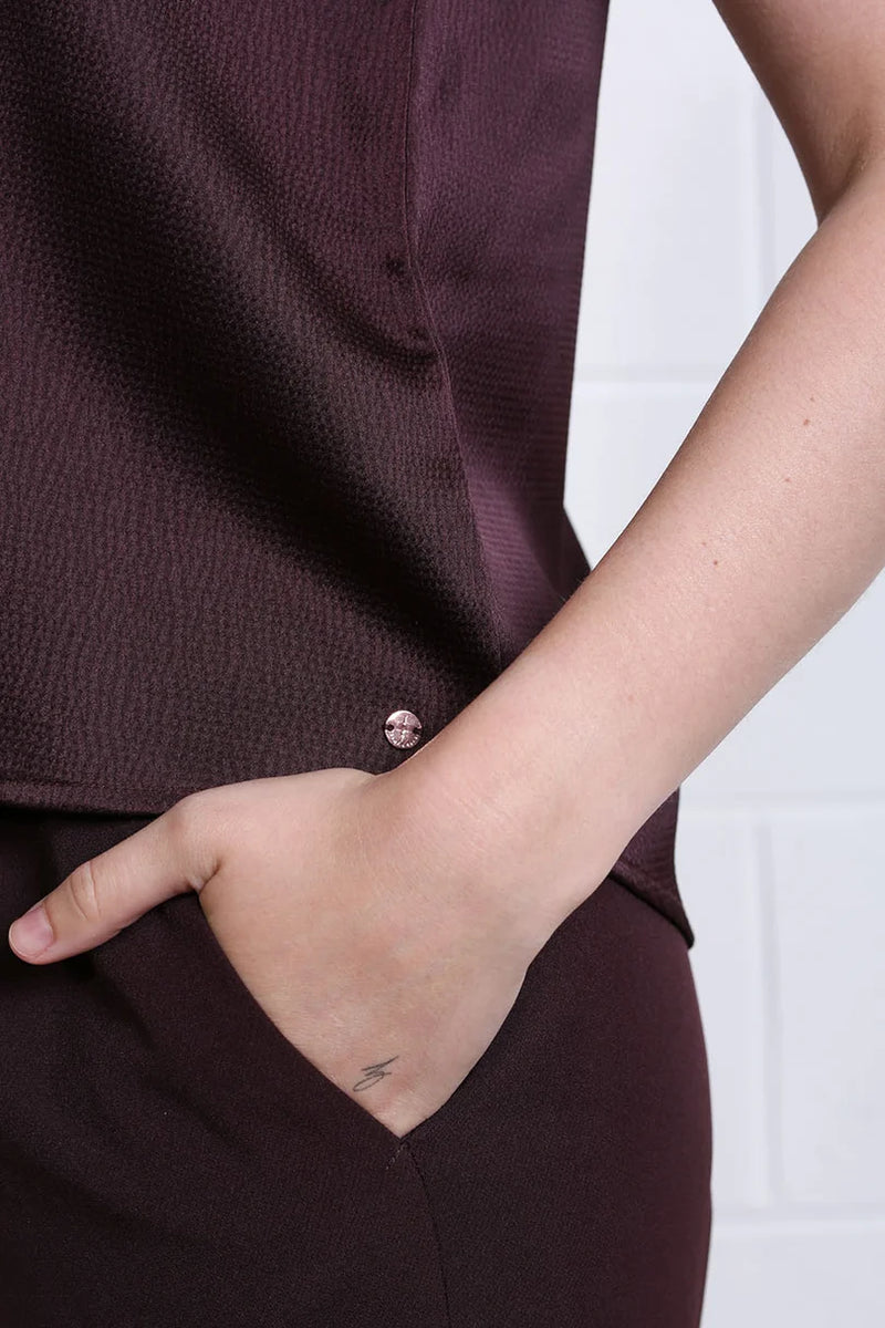 Rant & Rave Emma Top | Aubergine RR44-Q59