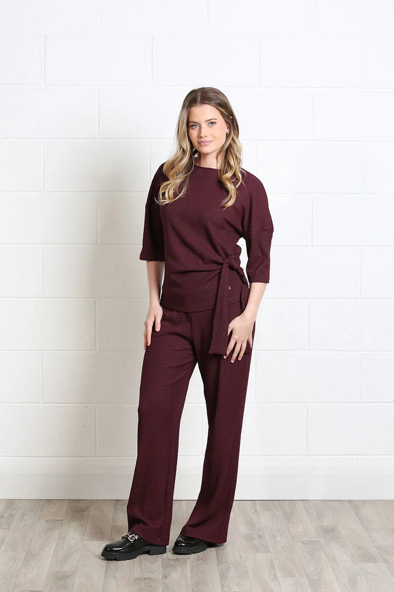 Rant & Rave Freya Textured Co-Ord | Chocolate Brown RR44-Q26