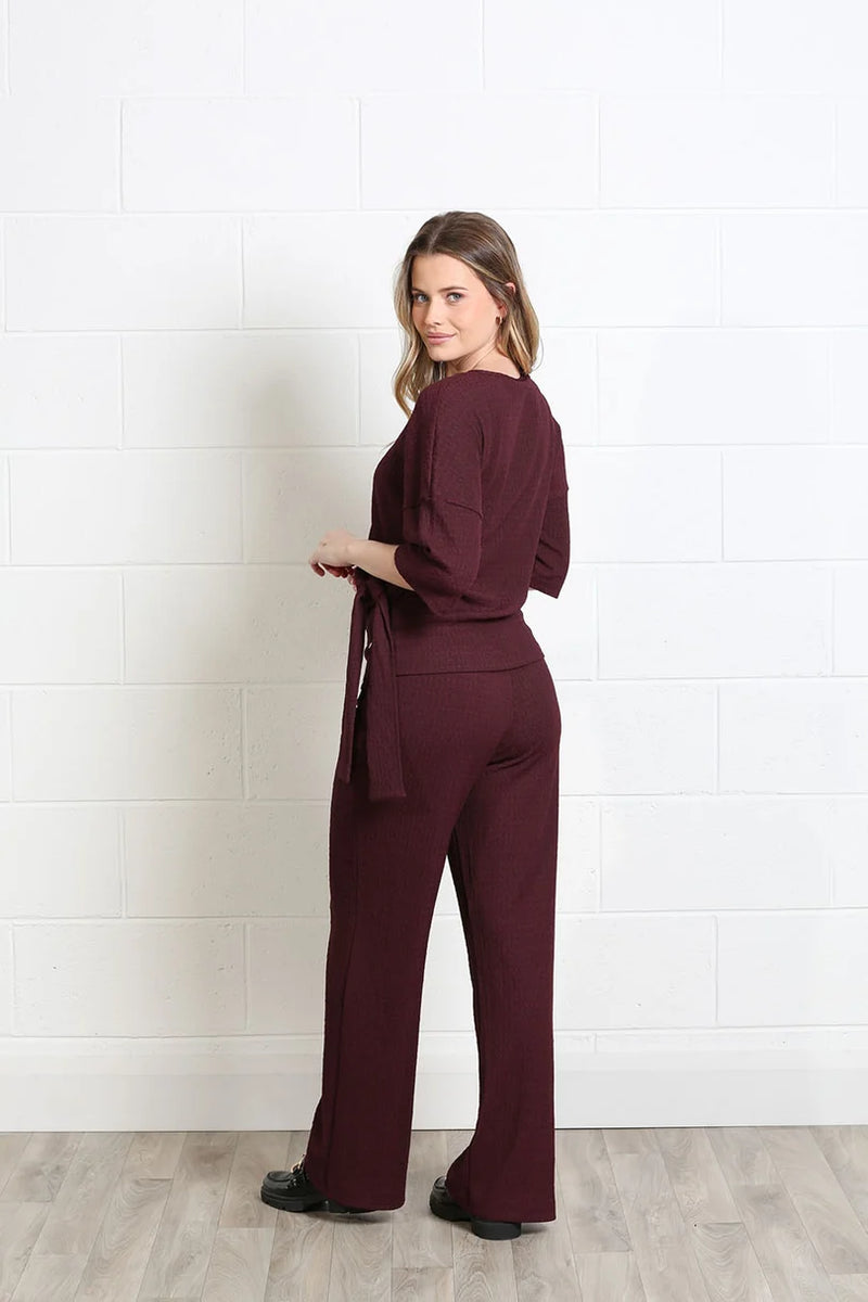 Rant & Rave Freya Textured Co-Ord | Chocolate Brown RR44-Q26