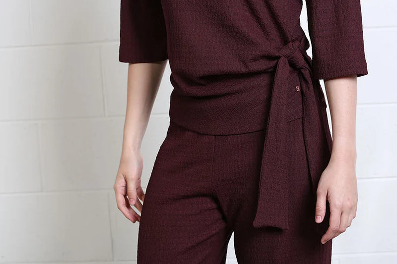 Rant & Rave Freya Textured Co-Ord | Chocolate Brown RR44-Q26