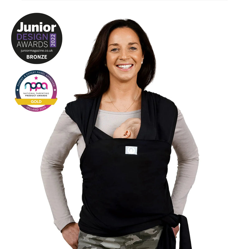 Gaia Baby Stretchy Baby Wrap | Black