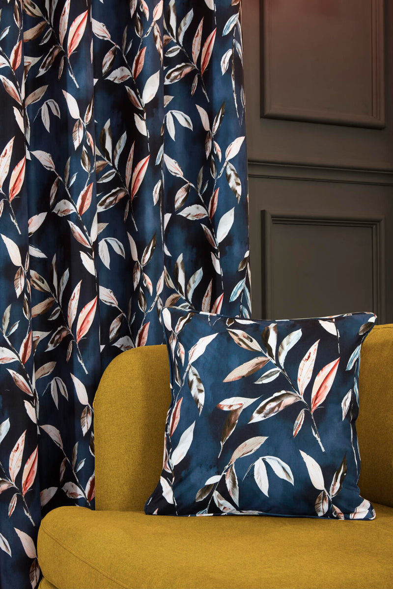 Sundor Madrid Eyelet Curtains | Navy