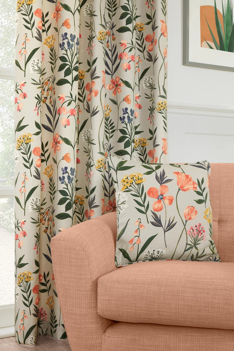 Sundor Meadow Pencil Pleat Curtains | Multi Colour