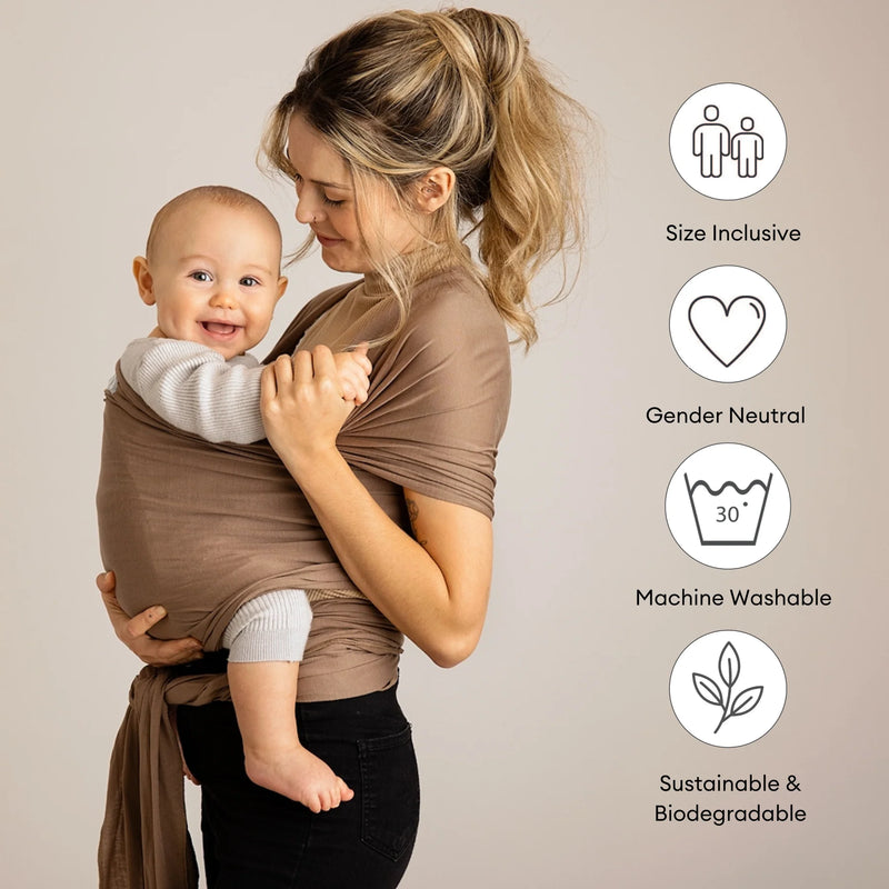 Gaia Baby Stretchy Baby Wrap | Nutmeg
