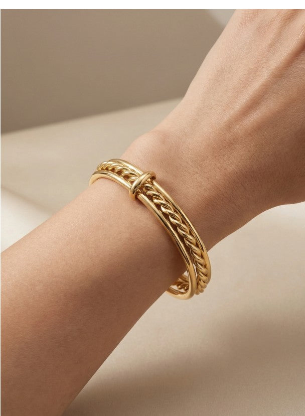 LOLO & YAYA Triple Bangle | Gold 46784