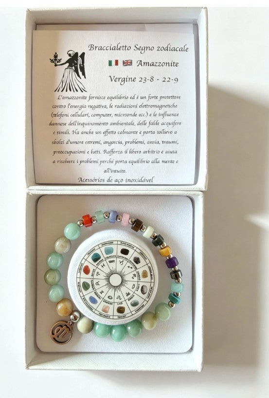 Hana Bijoux Zodiac Signs Bracelet Collection | Mint Green BP140