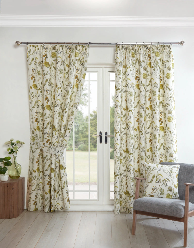 Sundour Grove Curtains Fennel | Green