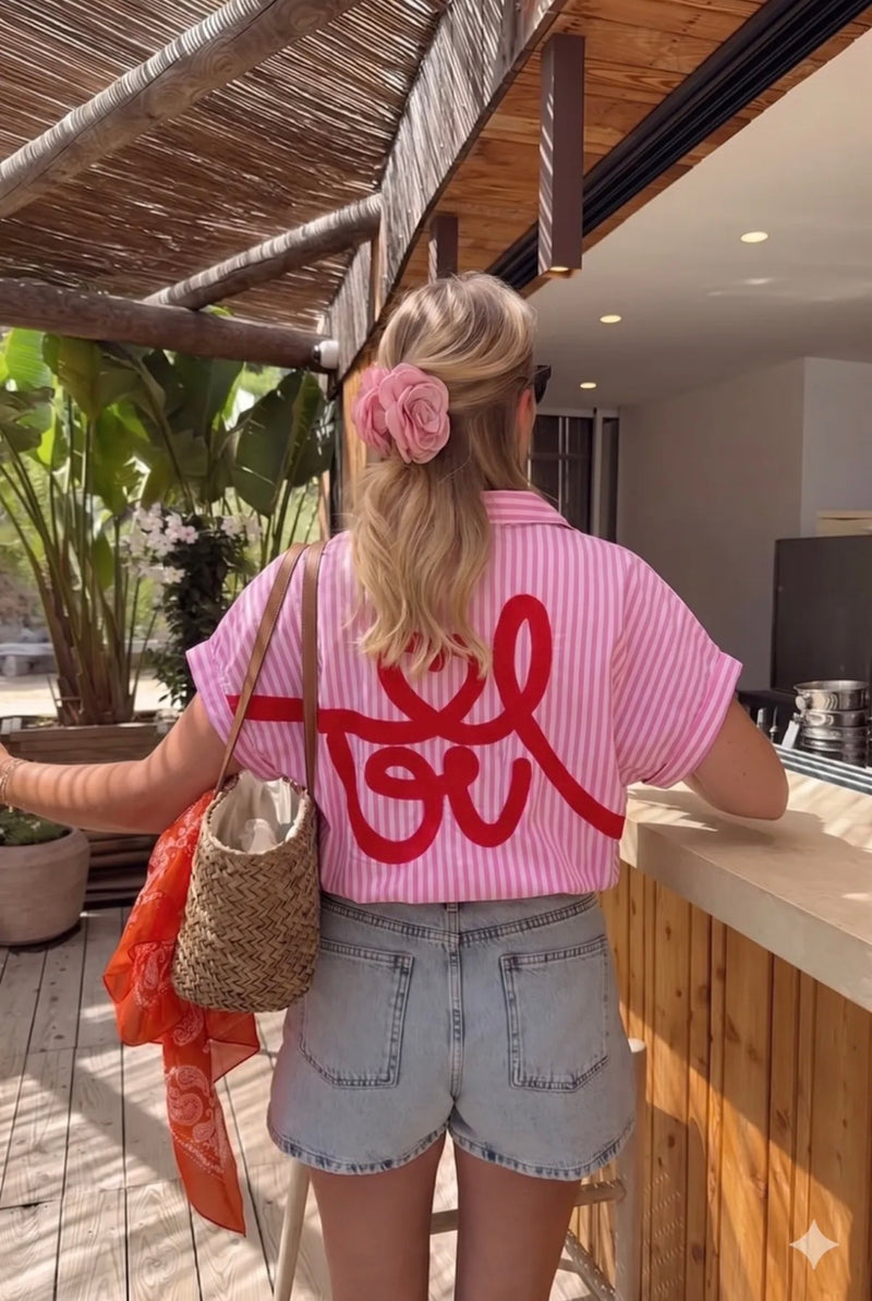 Joyna Willow Blouse | Pink 59008