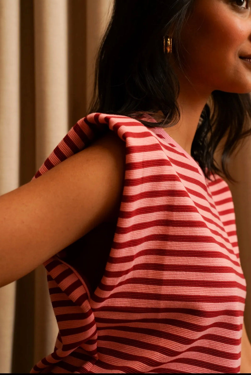 Jubylee Bonnie Top | Red Stripe B6295