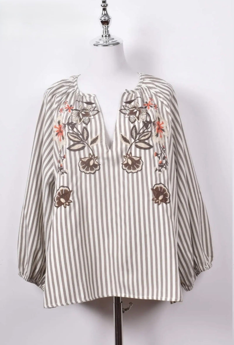 JS Millenium Mabel Blouse | Coffe 3777