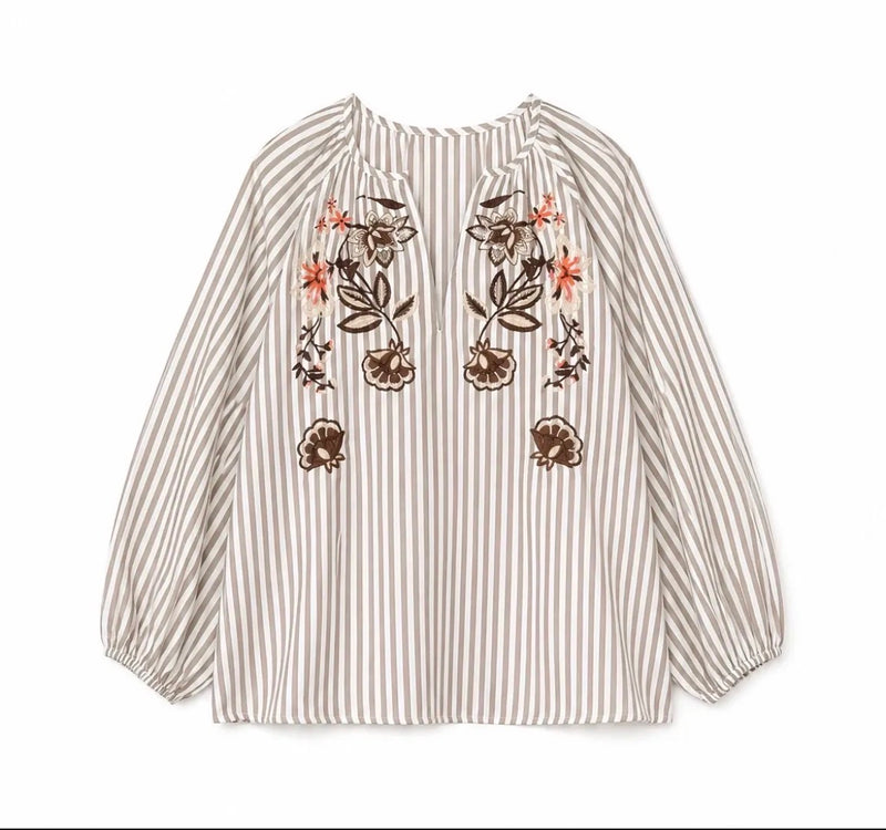 JS Millenium Mabel Blouse | Coffe 3777