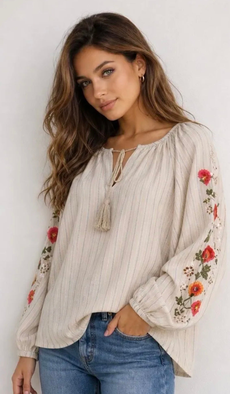 JS Millenium Maisy Blouse | Beige 3780