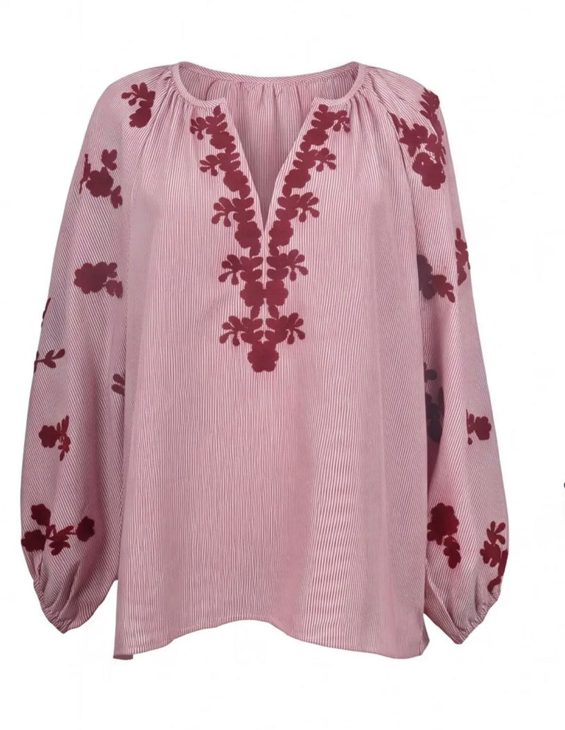 JS Millennium Hattie Blouse | Wine 3887