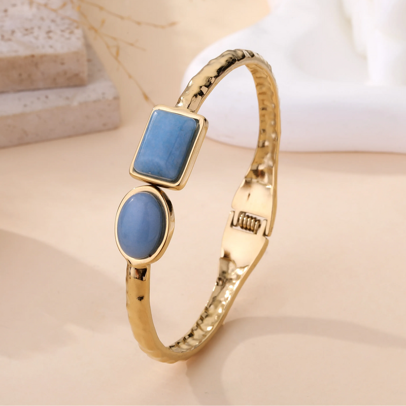 Lovelika Dual Stone Bangle | Blue L08-2098