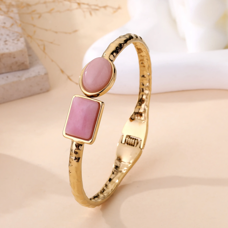 Lovelika Dual Stone Bangle | Pink L08-2098
