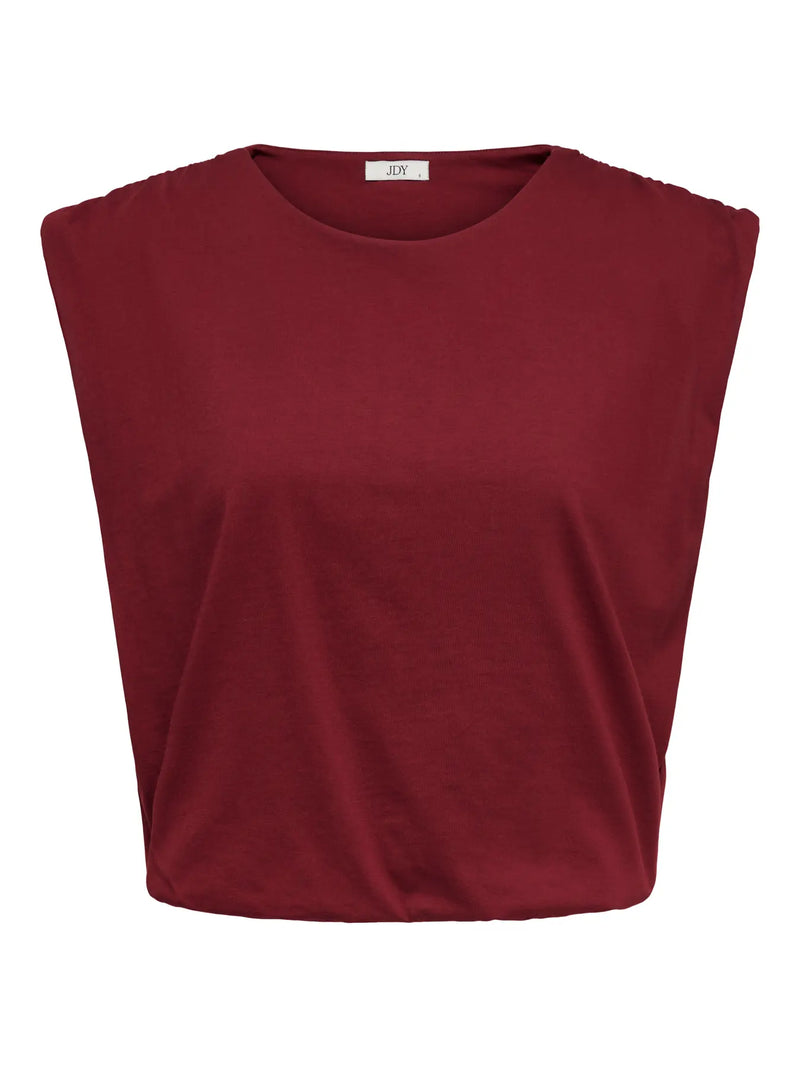 JDY Mara S/L Bubble Top | Rhubarb