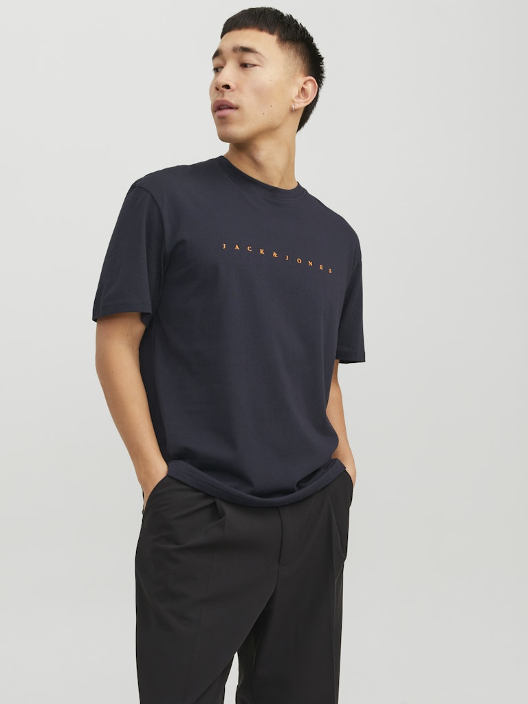 Jack & Jones Star JJ Tee SS T-Shirt | Dark Navy