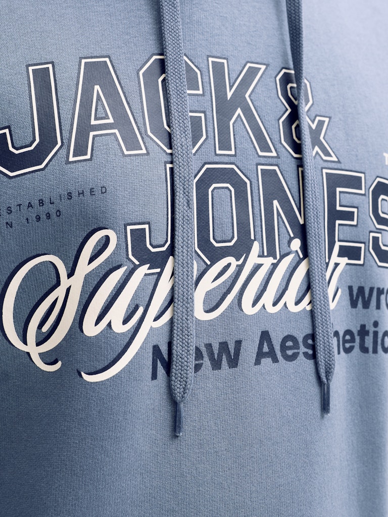 Jack & Jones Logo  Sweat Hoodie  | Blue