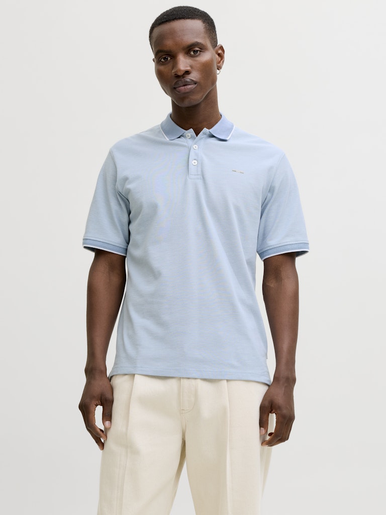 Jack & Jones Blualves SS Polo| Pale Blue